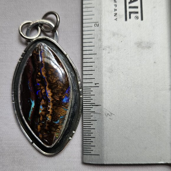 Koroit Boulder Opal Pendant - Picture 3 of 3